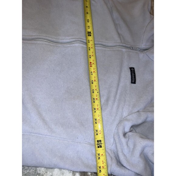 Columbia Women's Castle Dale Full Zip Fleece Jacket pockets Light Gray 2x NWT - Picture 9 of 10